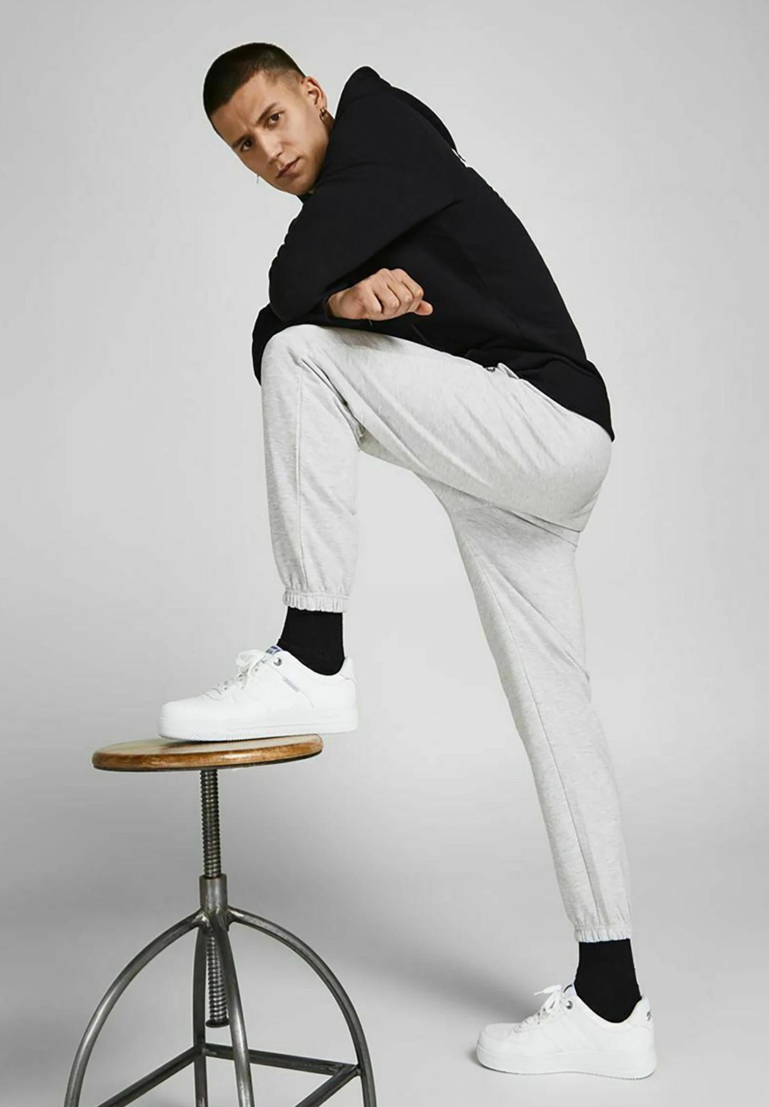 Jack & Jones Miles - Trainingsbroek - White Melange 5 Jack & Jones Miles - Trainingsbroek - White Melange - Afbeelding 5