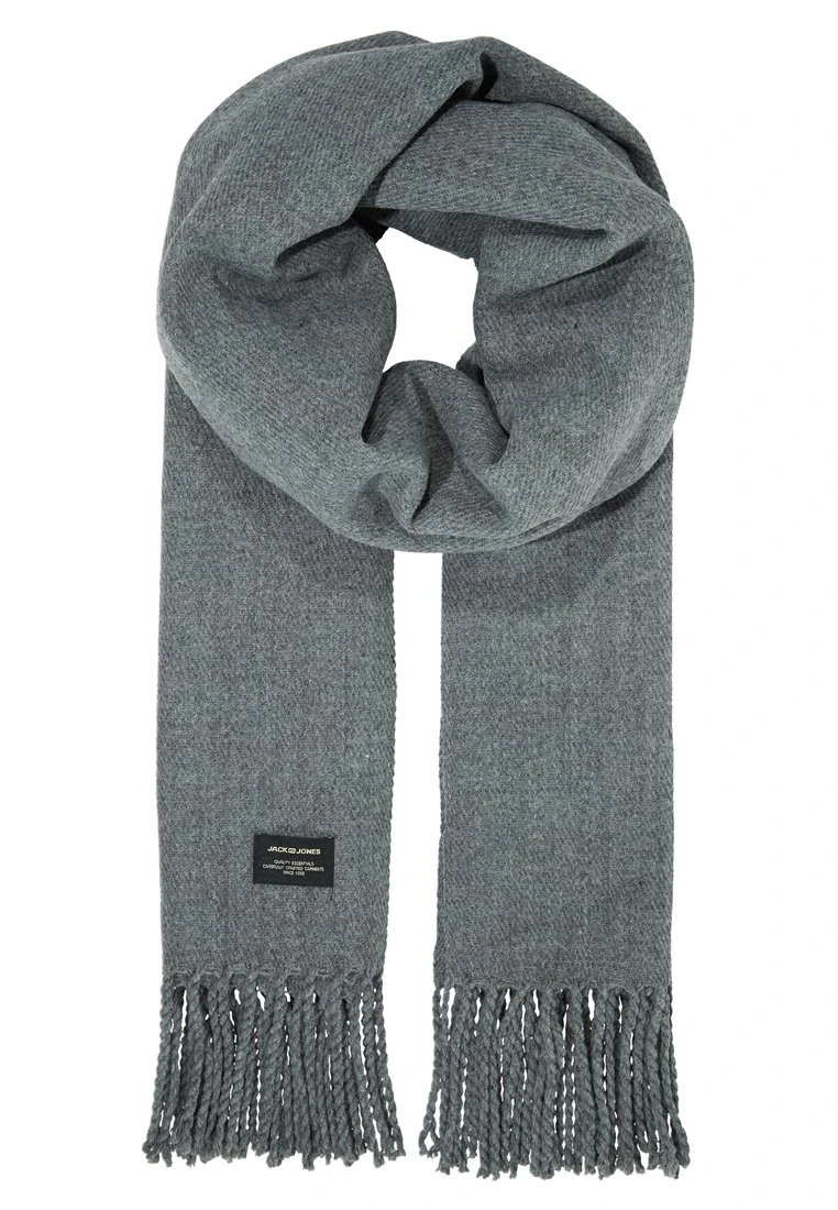 Jack & Jones Jacsolid Scarf - Sjaal - Grey Melange 2 Jack & Jones Jacsolid Scarf - Sjaal - Grey Melange - Afbeelding 2