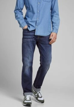 Jack & Jones Jjiclark Jjoriginal - Straight Leg Jeans - Blue Denim