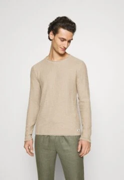 JACK&JONES Premium Jprblucarlos Crew Neck - Trui - Beige