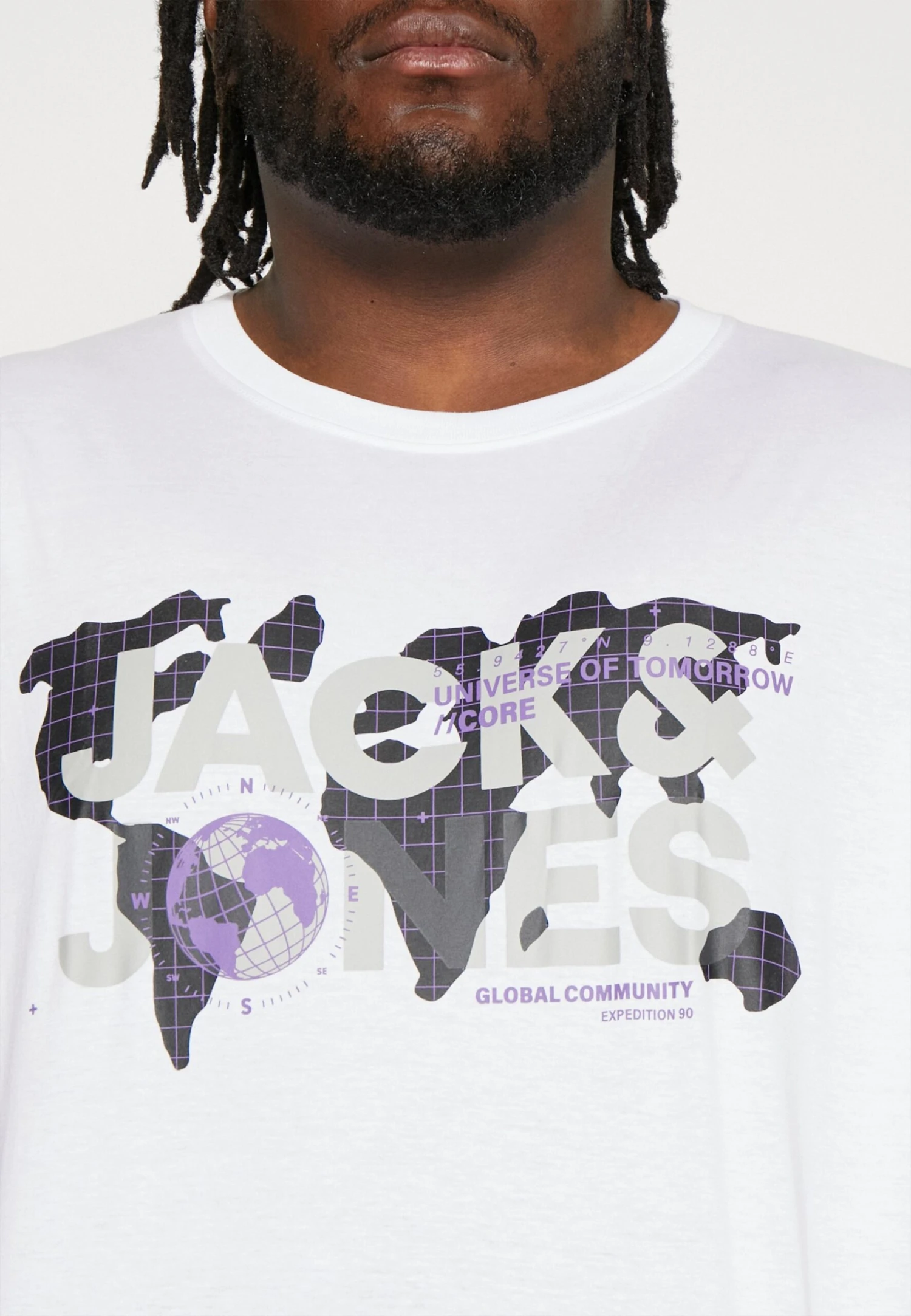 Jack & Jones Jcodust Tee Crew Neck - T-Shirt Print - White 6 Jack & Jones Jcodust Tee Crew Neck - T-Shirt Print - White - Afbeelding 6