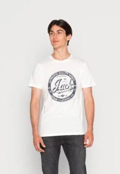 Jack & Jones Jjejeans Tee O Neck - T-Shirt Print - Cloud Dancer
