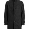 Jack & Jones Plus Size Mantel - Halflange Jas - Dark Grey Melange