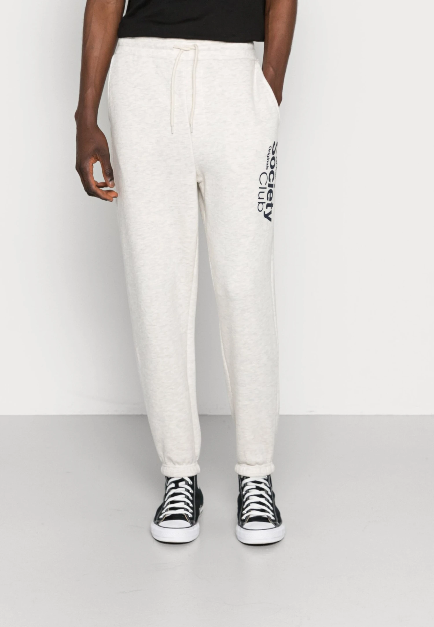Jack & Jones Jjikane Brink Club - Trainingsbroek - White Melange 1 Jack & Jones Jjikane Brink Club - Trainingsbroek - White Melange
