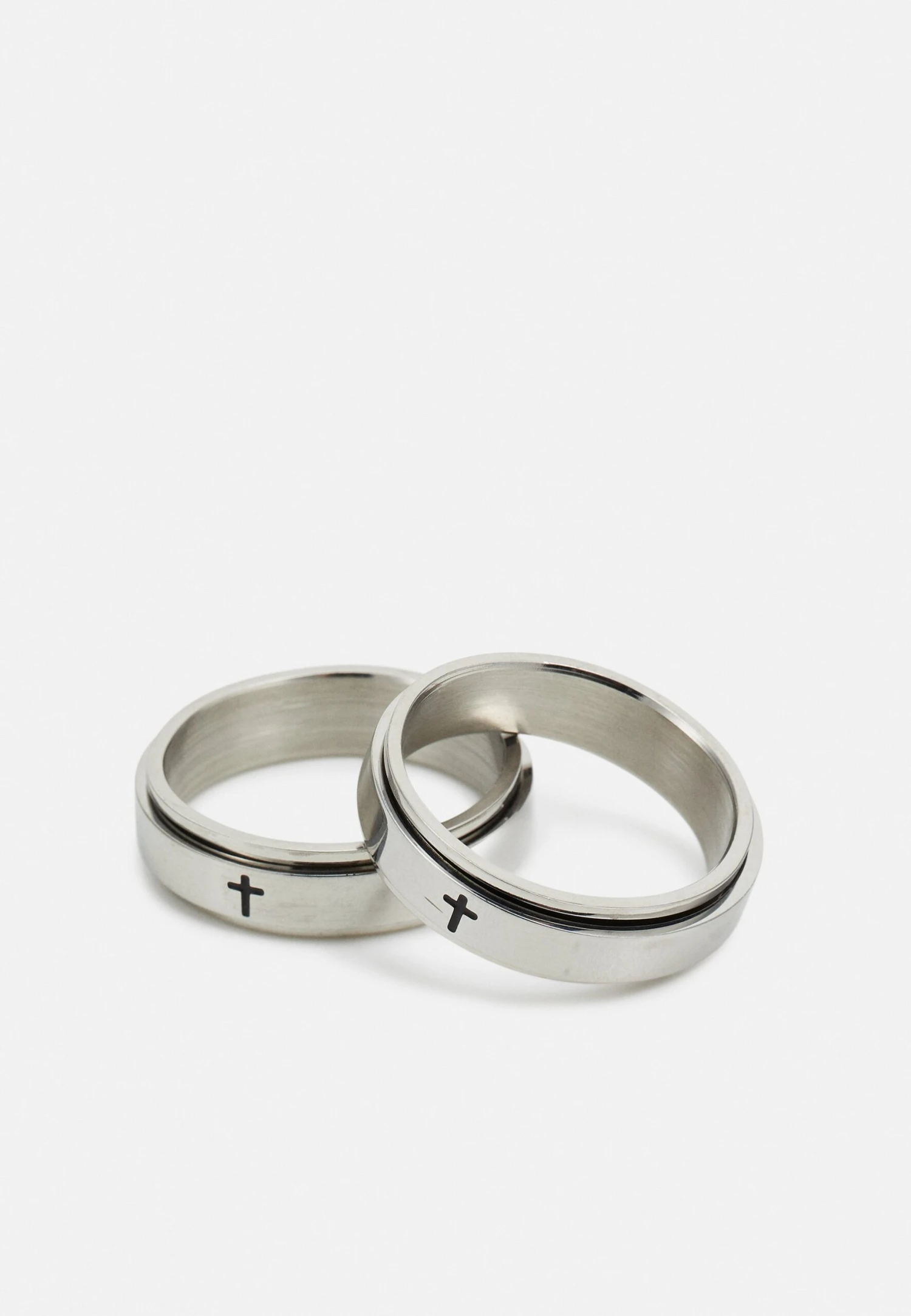 Jack & Jones Jacdavid 2Pack Unisex - Ring - Silver 3 Jack & Jones Jacdavid 2Pack Unisex - Ring - Silver - Afbeelding 3