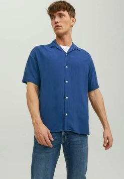 Jack & Jones Kurzarm - Overhemd - Navy Blazer