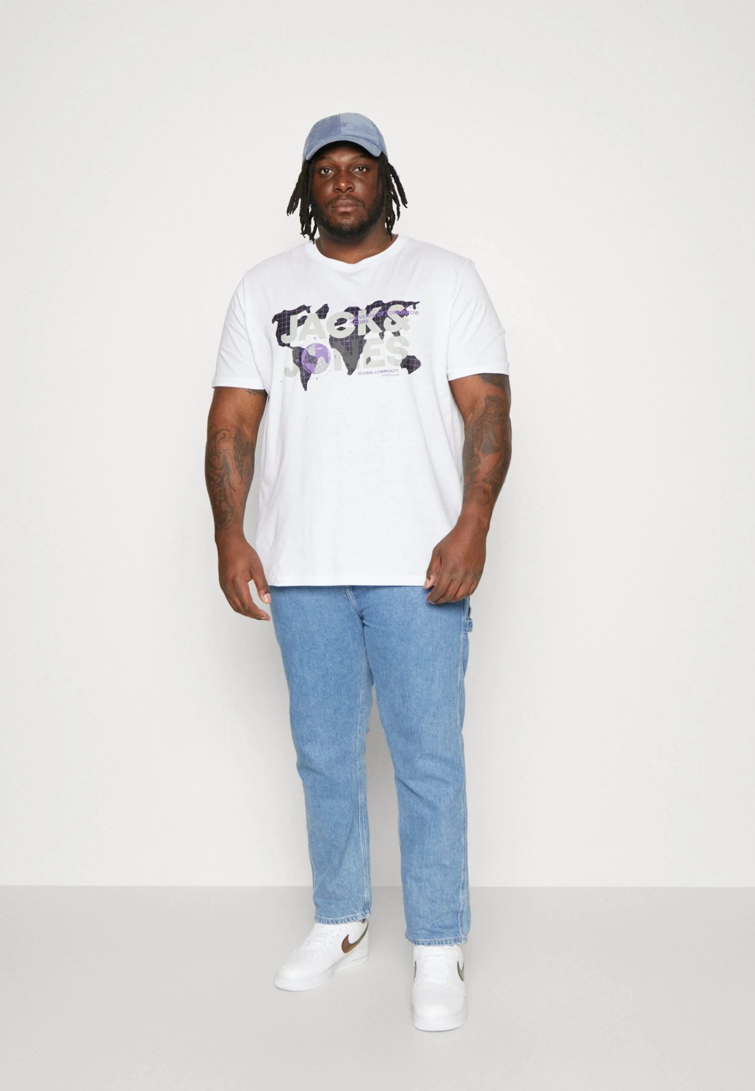 Jack & Jones Jcodust Tee Crew Neck - T-Shirt Print - White 2 Jack & Jones Jcodust Tee Crew Neck - T-Shirt Print - White - Afbeelding 2