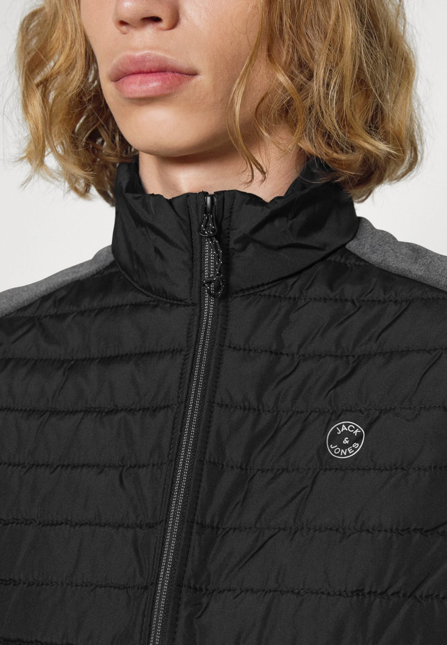 Jack & Jones Multi Bodywarmer Collar Noos - Bodywarmer - Black/Grey Melange 5 Jack & Jones Multi Bodywarmer Collar Noos - Bodywarmer - Black/Grey Melange - Afbeelding 5