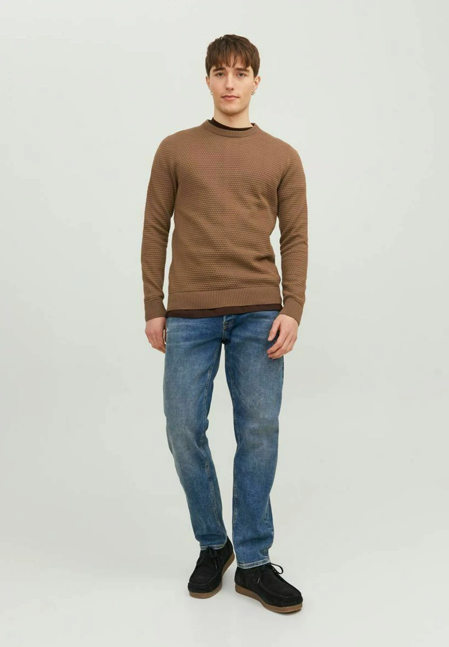 Jack & Jones Jjeatlas Crew Neck Noos - Trui - Otter 2 Jack & Jones Jjeatlas Crew Neck Noos - Trui - Otter - Afbeelding 2