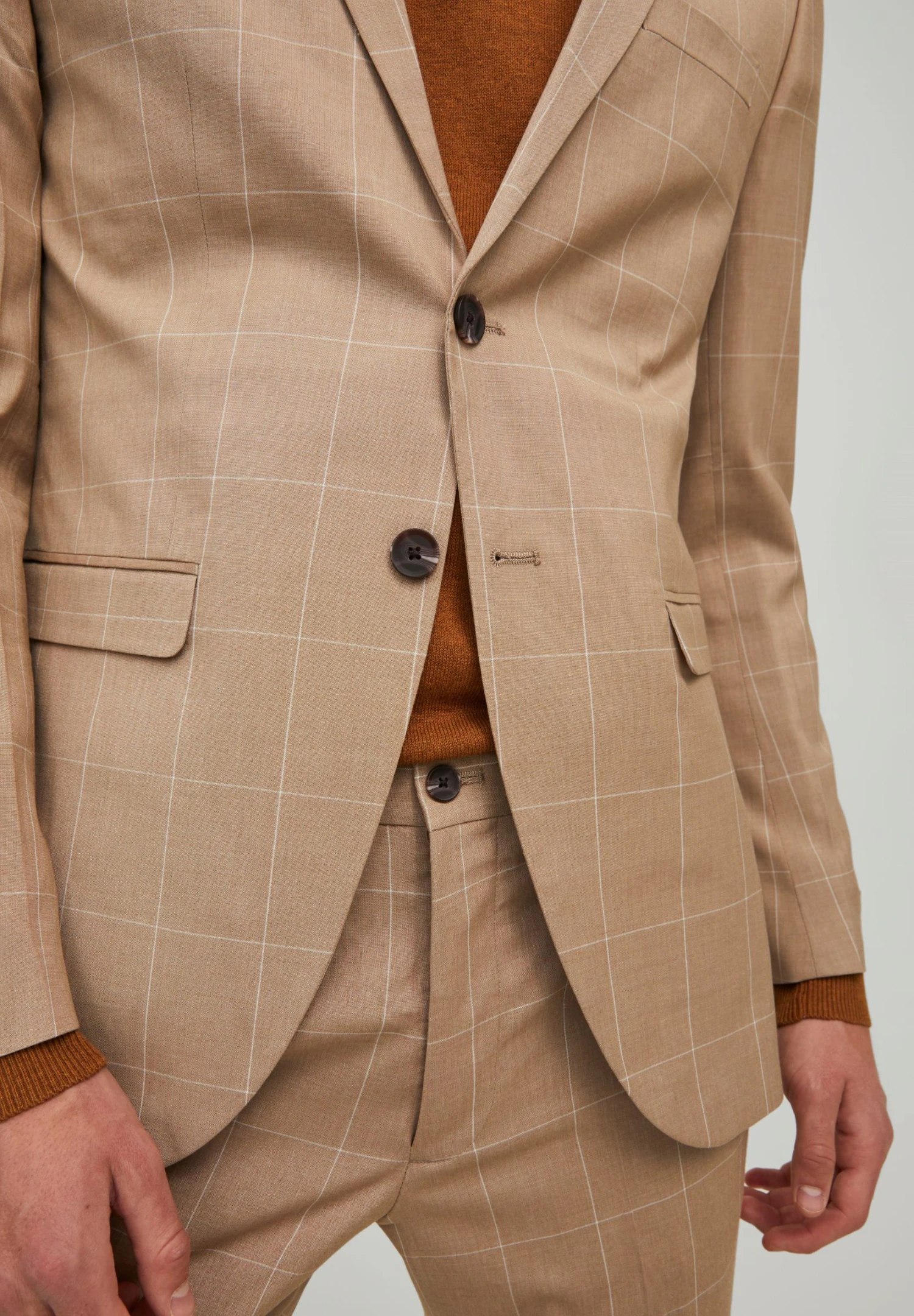 JACK&JONES Premium Jprfranco Check - Kostuum - Curds/Whey 5 JACK&JONES Premium Jprfranco Check - Kostuum - Curds/Whey - Afbeelding 5