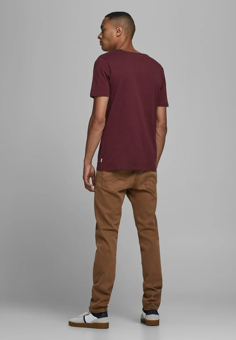 Jack & Jones Jjeorganic Basic Ss O-Neck Noos - T-Shirt Basic - Port Royale 3 Jack & Jones Jjeorganic Basic Ss O-Neck Noos - T-Shirt Basic - Port Royale - Afbeelding 3