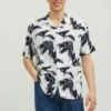 Jack & Jones Jorluke Palma Aop ResortSs Ln - Overhemd - Bright White