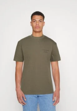 JACK&JONES Premium Jprblasanchez Branding Tee Crew Neck- T-Shirt Print - Grape Leaf