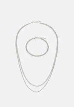 Jack & Jones Jacmichael Giftbox Unisex Set - Ketting - Silver-Coloured
