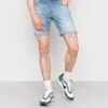 Jack & Jones Jjirick Jjfox- Jeansshort - Blue Denim