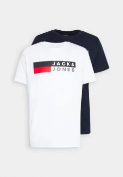 Jack & Jones Jjecorp Logo Tee O Neck 2 Pack - T-Shirt Print - Navy Blazer/White -Jack & Jones Verkoopwinkel 2fd701d34a364fe6ac468667b628fde3