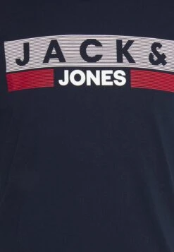 Jack & Jones Jjecorp Logo Tee O Neck 2 Pack - T-Shirt Print - Navy Blazer/White -Jack & Jones Verkoopwinkel 325514a7f6c24b5c973f58071e6804c5