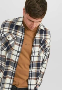Jack & Jones Jjeeddie Overshirt Ls Pls - Lichte Jas - Cloud Dancer -Jack & Jones Verkoopwinkel 33622212f65046a586946e9dd66ef810