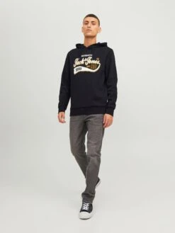 Jack & Jones Jjelogo 2 Col 23/24 Noos - Hoodie - Black -Jack & Jones Verkoopwinkel 3422e2586fc348c1a6a430a6d171e6ac