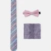 Jack & Jones Jacrilo Summer Giftbox Set Unisex - Vlinderdas - Prism Pink Detail:Tie - Hankie W. Checks - Bowtie