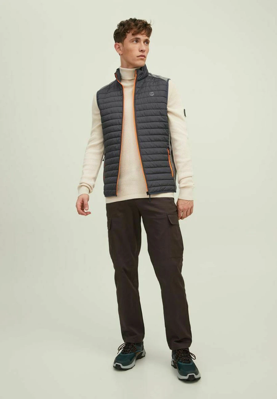 Jack & Jones Jcoclassic Waffle Roll Neck Sn - Trui - Moonbeam 2 Jack & Jones Jcoclassic Waffle Roll Neck Sn - Trui - Moonbeam - Afbeelding 2