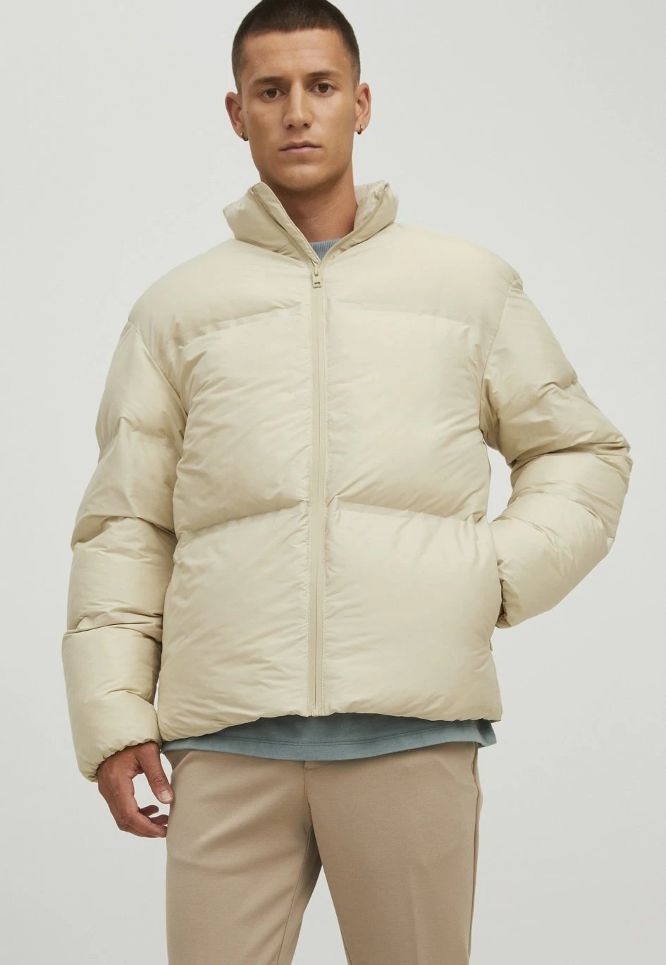 Jack & Jones Jprblakent Puffer- Winterjas - Brown Rice 1 Jack & Jones Jprblakent Puffer- Winterjas - Brown Rice