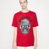 Jack & Jones Jorcrown Skull Tee Crew Neck - T-Shirt Print - Rococco Red