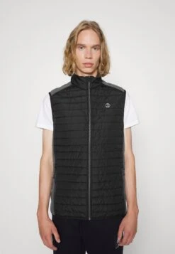 Jack & Jones Multi Bodywarmer Collar Noos - Bodywarmer - Black/Grey Melange