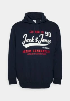 Jack & Jones Jjelogo Noos- Hoodie - Dark Blue -Jack & Jones Verkoopwinkel 3c5fa28d9a374752bb225b2023b659ea