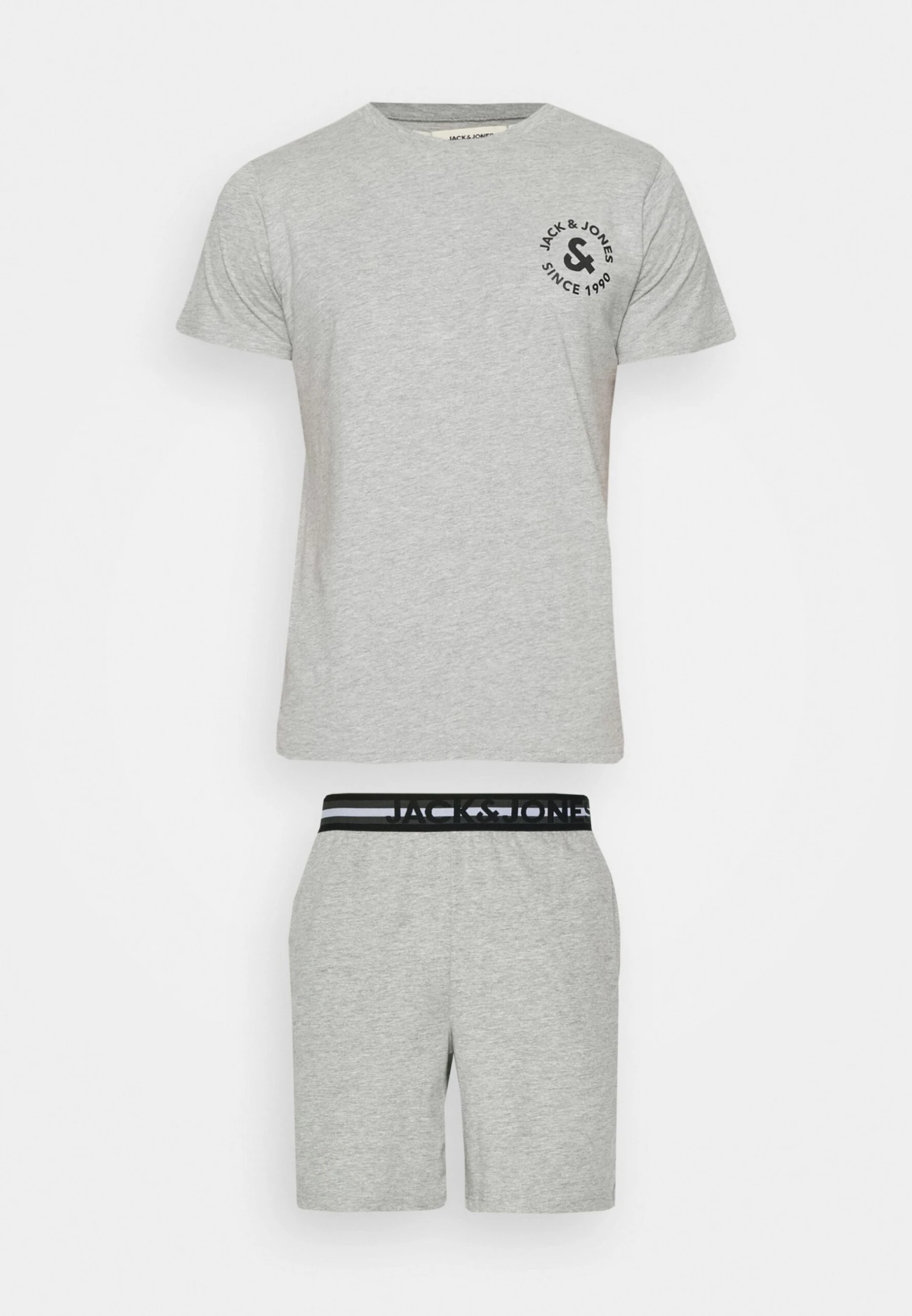 Jack & Jones Jacbasic Tee Set - Pyjama - Light Grey Melange 5 Jack & Jones Jacbasic Tee Set - Pyjama - Light Grey Melange - Afbeelding 5