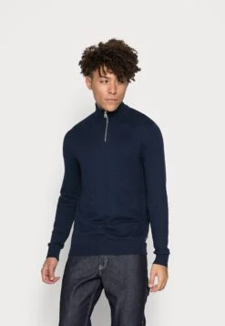 Jack & Jones Eemil Half Zip Noos - Trui - Navy