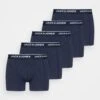 Jack & Jones Jacorganic Trunks 5 Pack - Onderbroeken - Navy Blazer/Navy Blazer/Navy Blazer/Navy Blazer/Navy Blazer