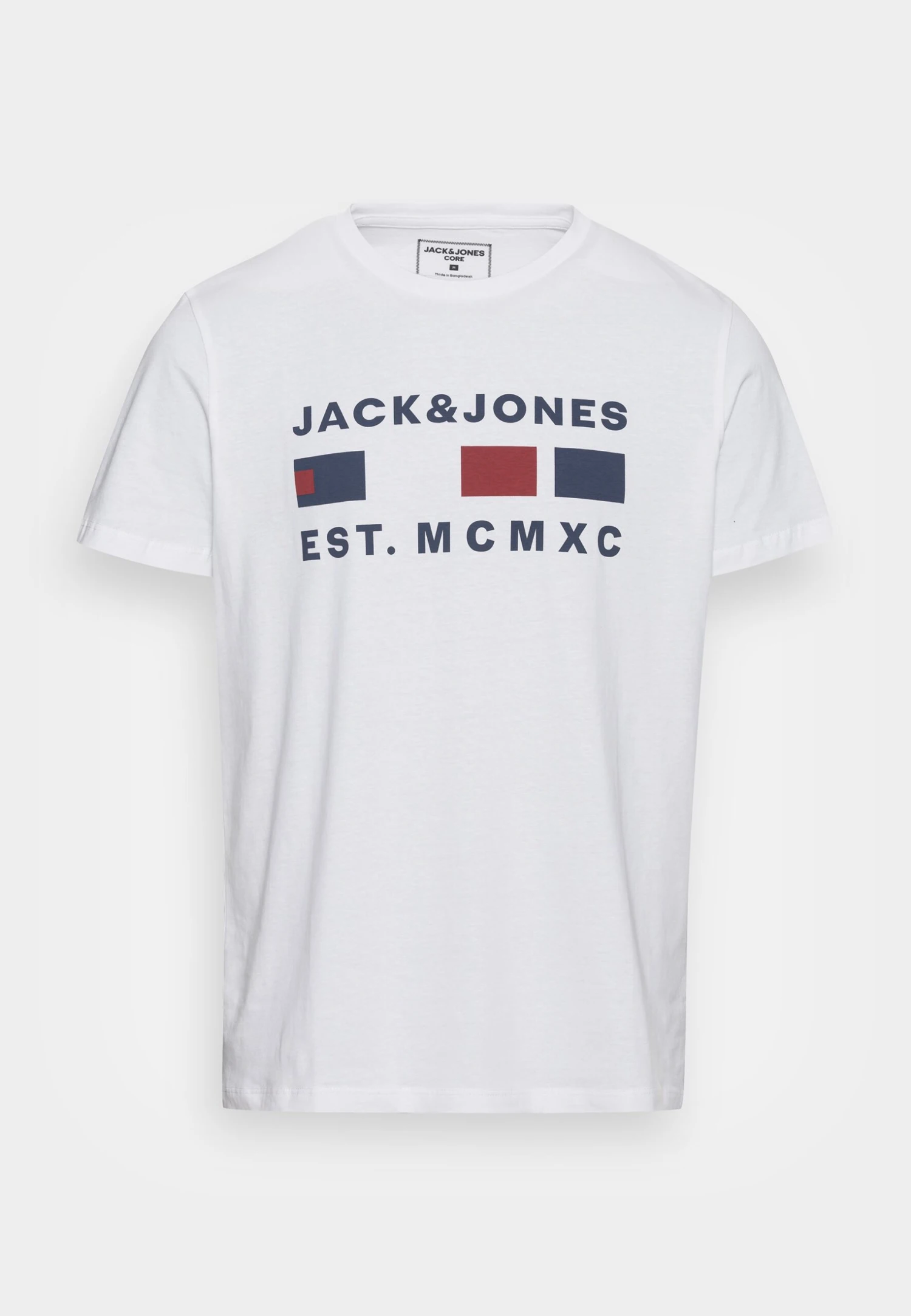 Jack & Jones Jcofreddie Tee Crew Neck- T-Shirt Print - White 1 Jack & Jones Jcofreddie Tee Crew Neck- T-Shirt Print - White