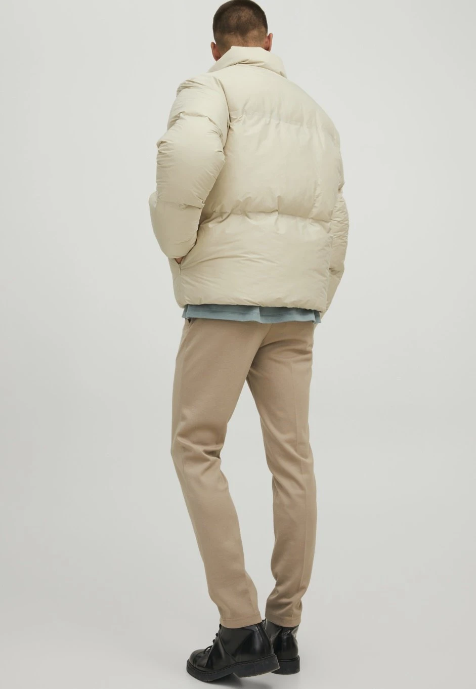 Jack & Jones Jprblakent Puffer- Winterjas - Brown Rice 2 Jack & Jones Jprblakent Puffer- Winterjas - Brown Rice - Afbeelding 2