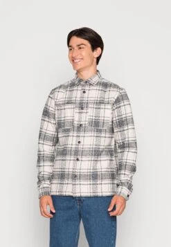 JACK&JONES Premium Jjelogan Check Overshirt- Overhemd - Cloud Dancer