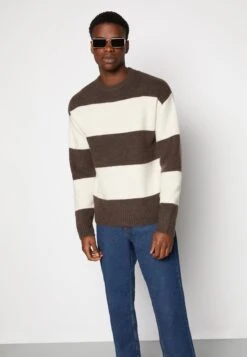 Jack & Jones Jorollie Crew Neck- Trui - Seal Brown/Moonbeam 9 Jack & Jones Jorollie Crew Neck- Trui - Seal Brown/Moonbeam -Jack & Jones Verkoopwinkel 4459d3470cb849aaab896753347293f3