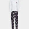 Jack & Jones Jacsanta Tee And Pants Giftbox - Pyjama - White/Navy Blazer