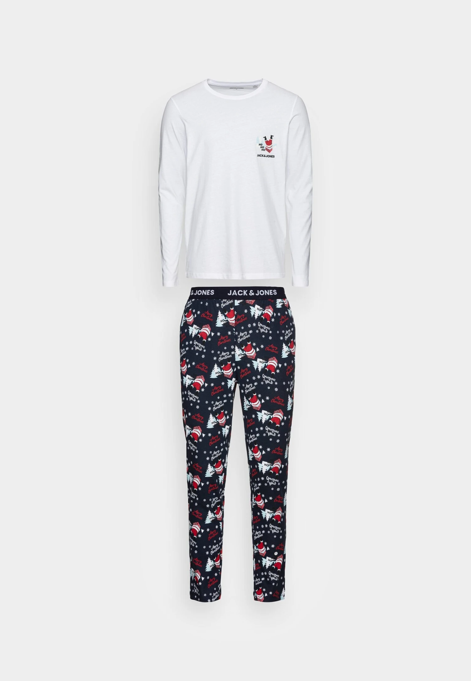 Jack & Jones Jacsanta Tee And Pants Giftbox - Pyjama - White/Navy Blazer 1 Jack & Jones Jacsanta Tee And Pants Giftbox - Pyjama - White/Navy Blazer