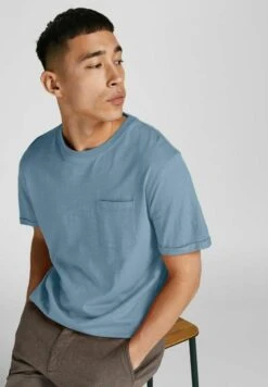JACK&JONES Premium Jprblatropic Solid Ss Crew Neck Sn - T-Shirt Basic - Ashley Blue -Jack & Jones Verkoopwinkel 45b93712d5244e498f0f0fc3a2f9f54b