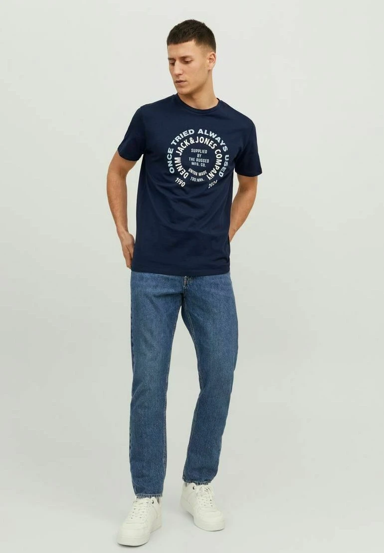 JACK&JONES Premium Klassisches - T-Shirt Print - Navy Blazer 2 JACK&JONES Premium Klassisches - T-Shirt Print - Navy Blazer - Afbeelding 2
