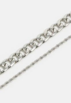 Jack & Jones Jacanch Necklace Unisex 2 Pack - Ketting - Silver Coloured -Jack & Jones Verkoopwinkel 4d2ba15deb9c409aa75c189f6f714c4f