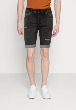 Jack & Jones Jjirick Jjicon - Jeansshort - Black Denim