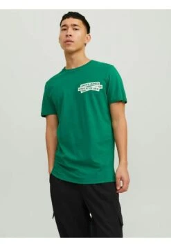 Jack & Jones Logo - T-Shirt Print - Verdant Green
