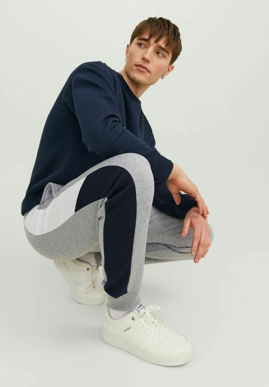 Jack & Jones Jpstwill Jjreid Blocking Pant - Trainingsbroek - Light Grey Melange 5 Jack & Jones Jpstwill Jjreid Blocking Pant - Trainingsbroek - Light Grey Melange - Afbeelding 5