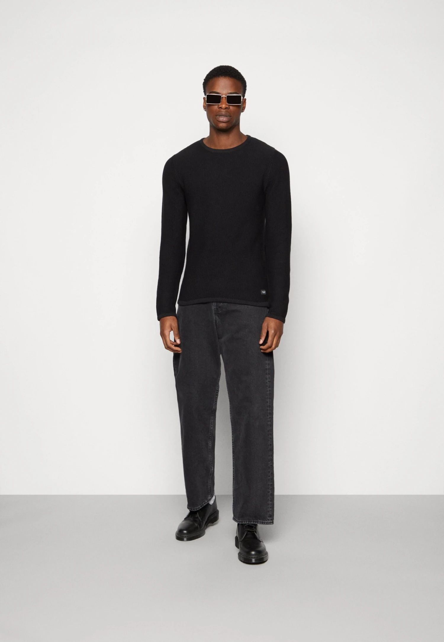 Jack & Jones Jjealex Crew Neck - Trui - Black 2 Jack & Jones Jjealex Crew Neck - Trui - Black - Afbeelding 2