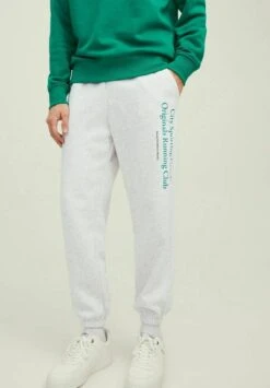 Jack & Jones Kane Brink Grafik - Trainingsbroek - White Melange