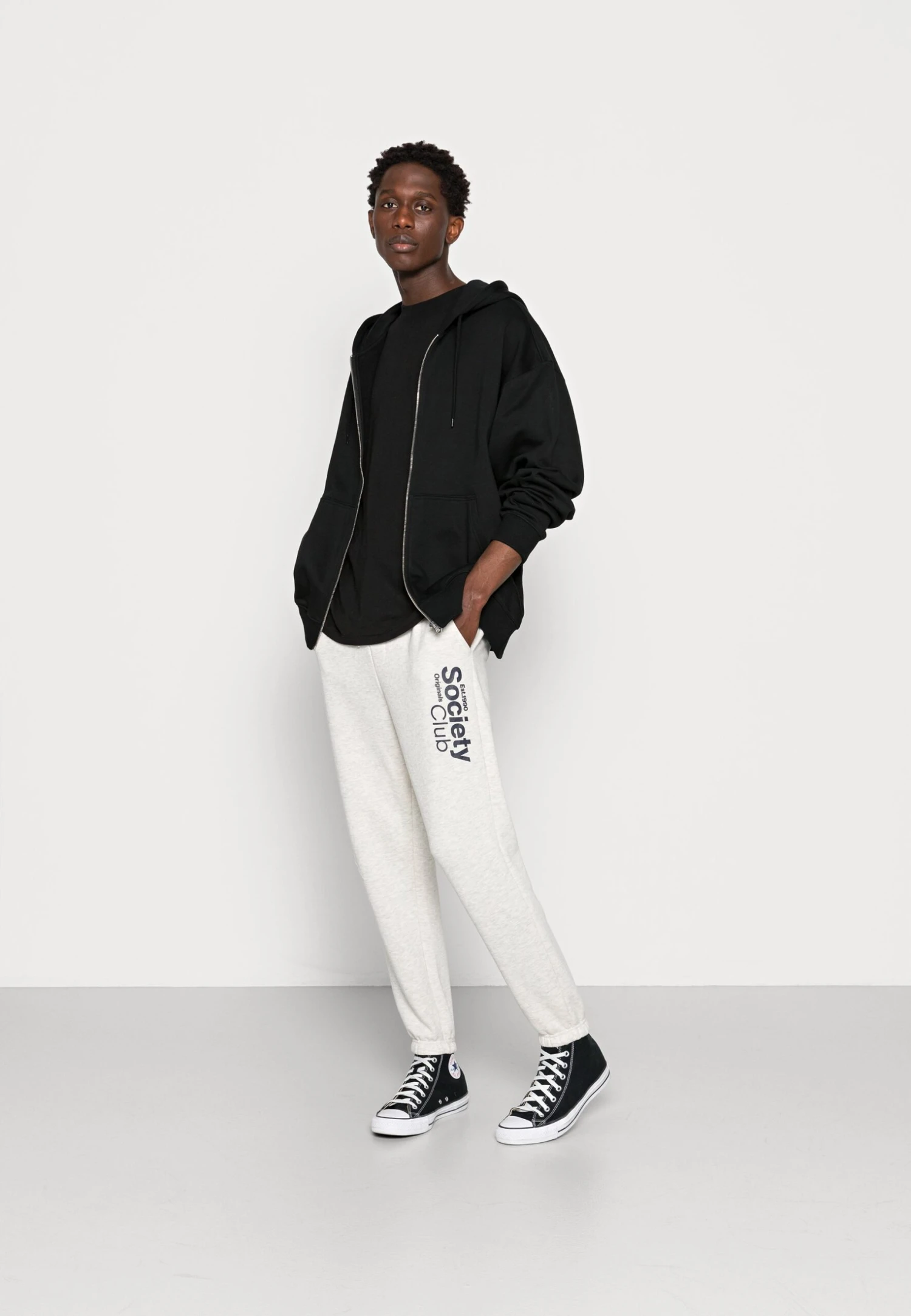 Jack & Jones Jjikane Brink Club - Trainingsbroek - White Melange 2 Jack & Jones Jjikane Brink Club - Trainingsbroek - White Melange - Afbeelding 2