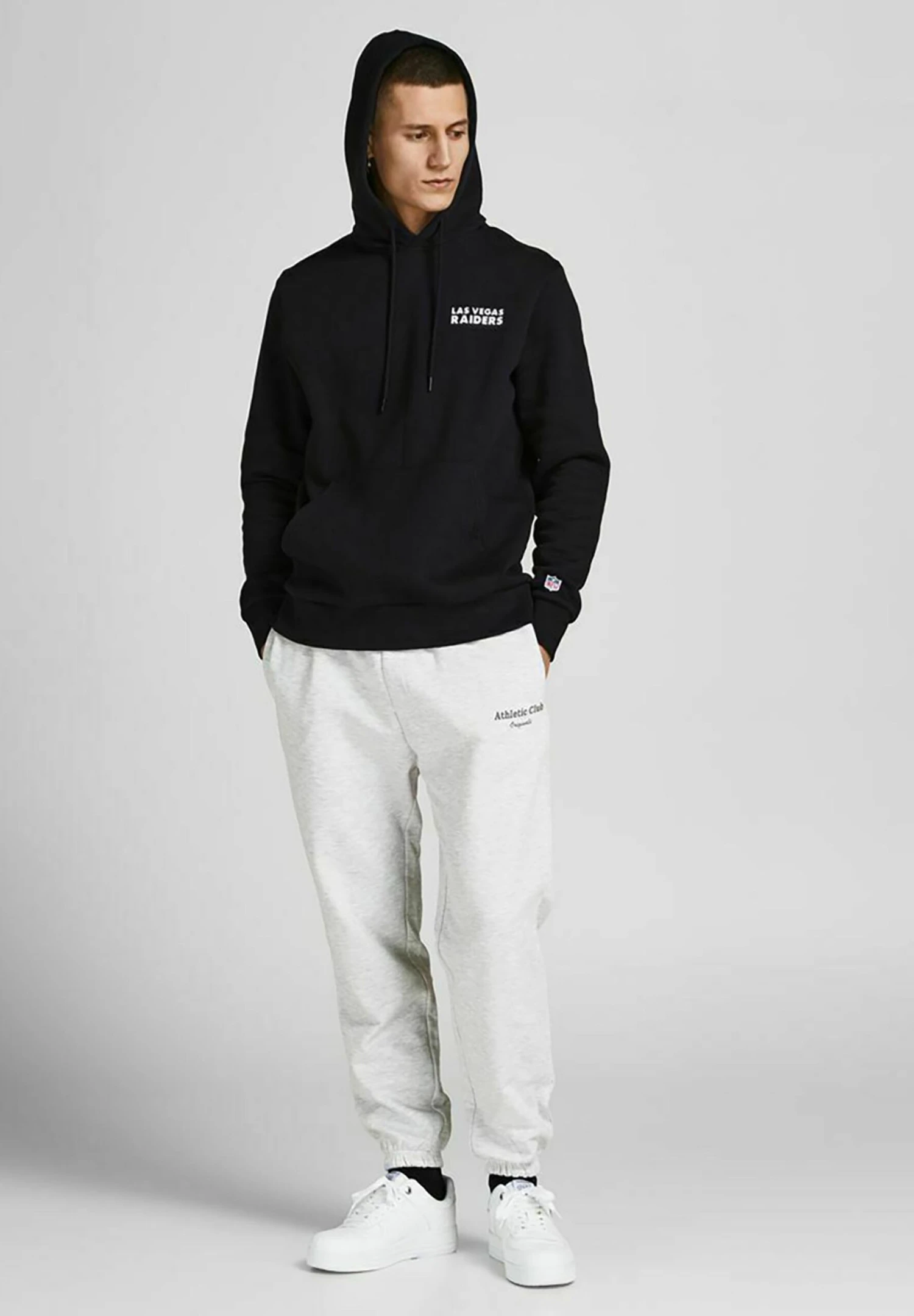 Jack & Jones Miles - Trainingsbroek - White Melange 2 Jack & Jones Miles - Trainingsbroek - White Melange - Afbeelding 2