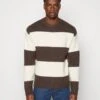 Jack & Jones Jorollie Crew Neck- Trui - Seal Brown/Moonbeam