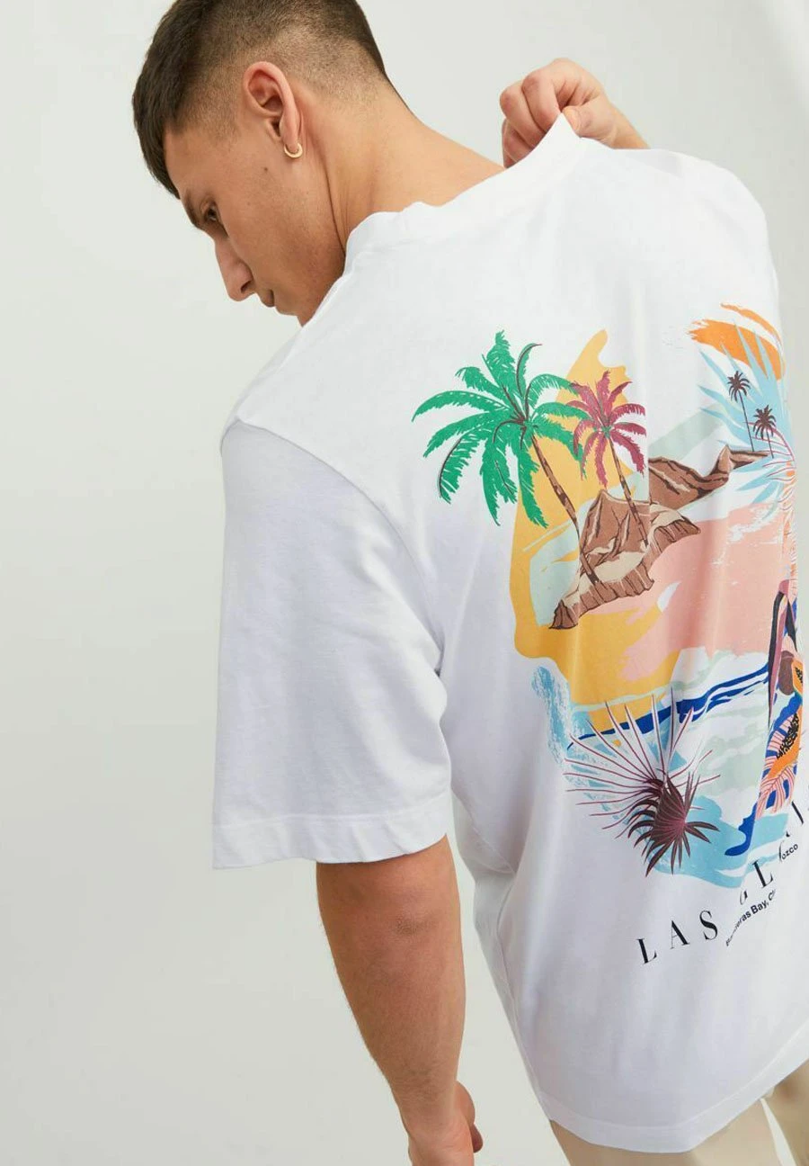 Jack & Jones T-Shirt Print - Bright White 4 Jack & Jones T-Shirt Print - Bright White - Afbeelding 4